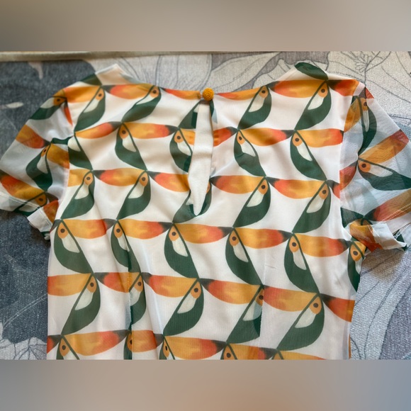 FARM Rio Tropical Orange and Green Maxi Dress - Picture 6 of 11